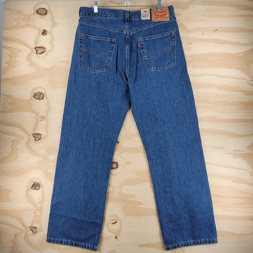 Levi's 565 '97 Loose Straight Jeans Mens 33x32 (Fits 33x31) Blue Denim Y2K Style